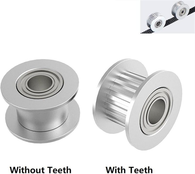 Lfang GT2 Timing Pulley 20 Teeth Silver 6mm Width With Bearings 3D Printer Parts - Image 3